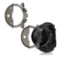 kwmobile 2x Sport Schutzhülle kompatibel mit Suunto 9 / 9 Baro / Spartan Sport Wrist HR Hülle - Silikon Cover klar - Case ohne Tracker - Schwarz Transparent Schwarz  [dsg02]