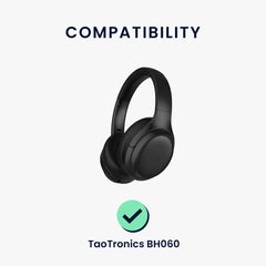 kwmobile Ohr Polster für TaoTronics BH060 Kopfhörer Ersatzteile Over Ear Headphones - Schwarz - Sonstiges