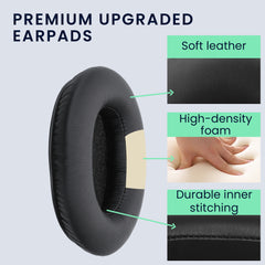 kwmobile Ohr Polster für TaoTronics BH060 Kopfhörer Ersatzteile Over Ear Headphones - Schwarz - Sonstiges