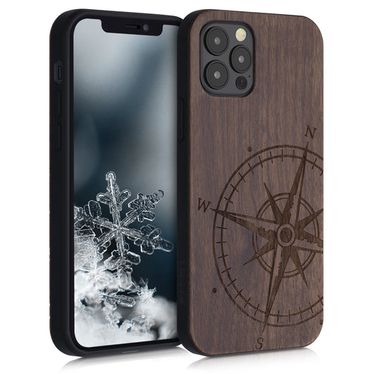 kwmobile Handyhülle für Apple iPhone 12 / iPhone 12 Pro Hülle - Case mit TPU Bumper - Stoßfestes Hardcase - Schutzhülle Cover