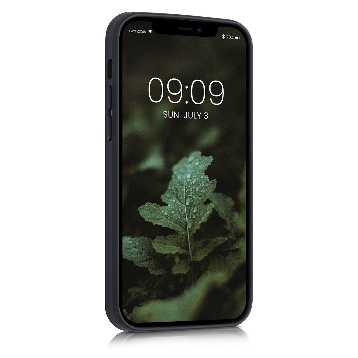 iPhone 12 / iPhone 12 Pro stoßfestes Holz Hardcase mit TPU Bumper Kompass