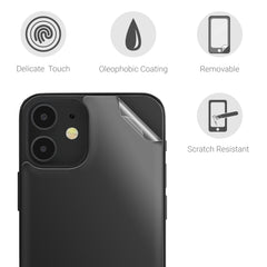 kwmobile Schutzfolie Rückseite kompatibel mit Apple iPhone 12 mini Folie Backcover Smartphone Handyfolie - Transparent