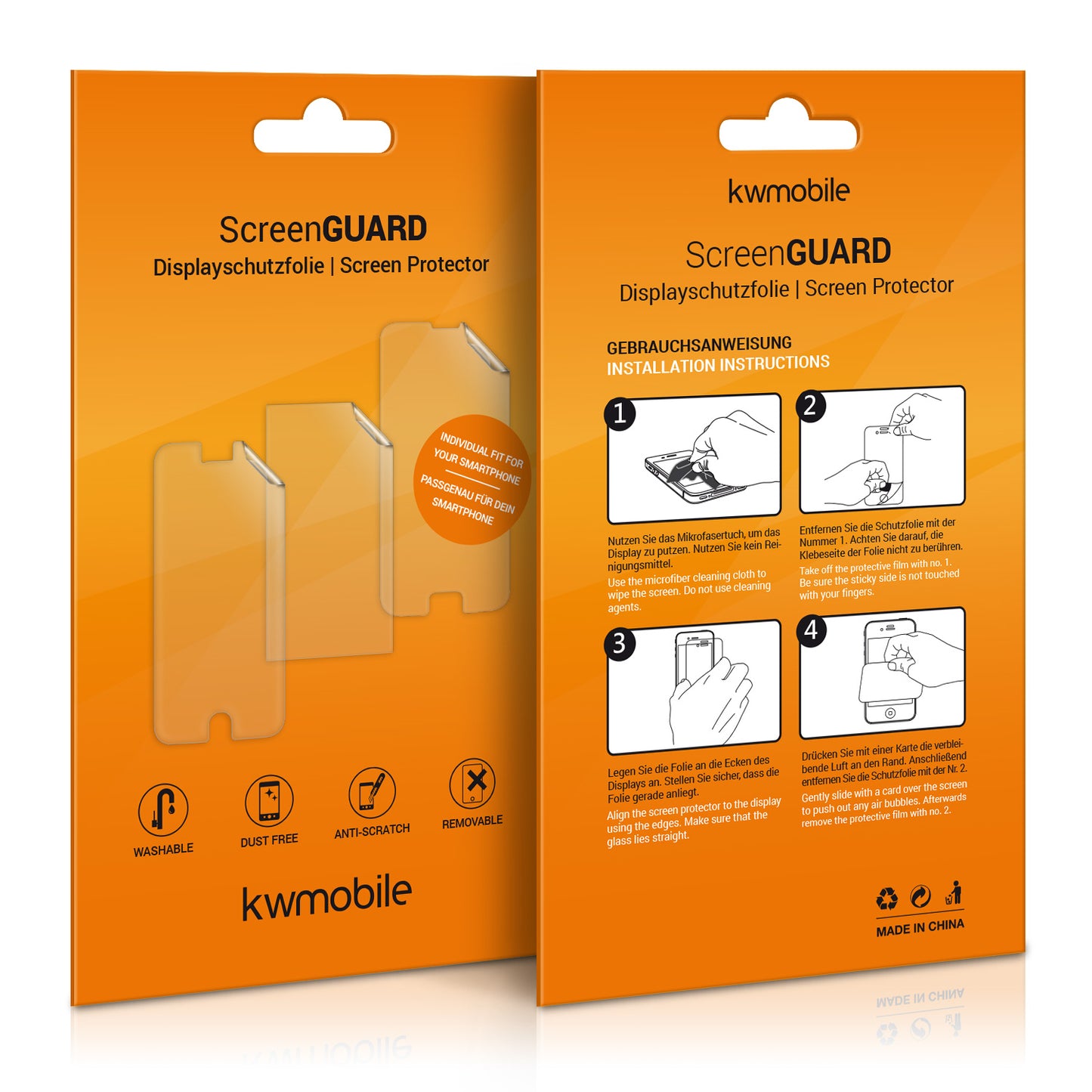 kwmobile Schutzfolie Rückseite kompatibel mit Apple iPhone 12 mini Folie Backcover Smartphone Handyfolie - Transparent