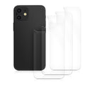 kwmobile Schutzfolie Rückseite kompatibel mit Apple iPhone 12 mini Folie Backcover Smartphone Handyfolie - Transparent