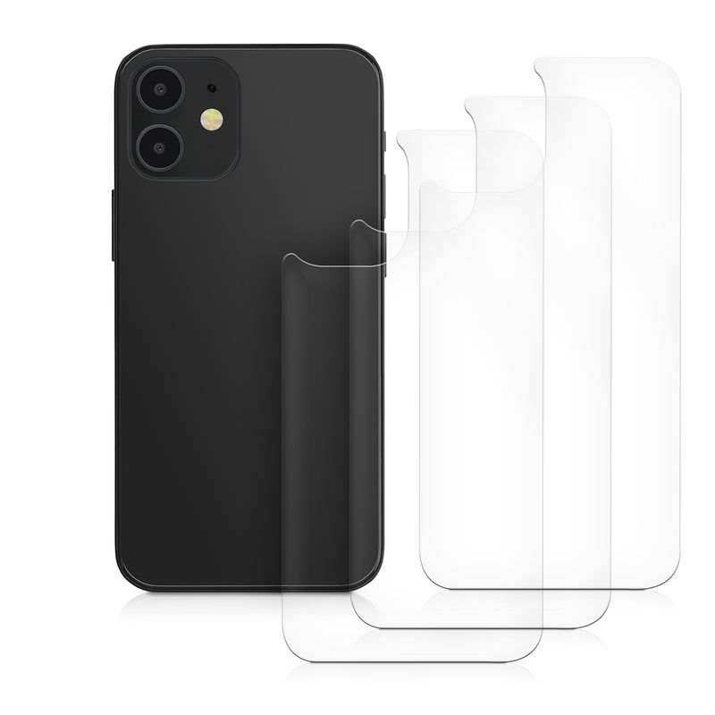 kwmobile Schutzfolie Rückseite kompatibel mit Apple iPhone 12 mini Folie Backcover Smartphone Handyfolie - Transparent