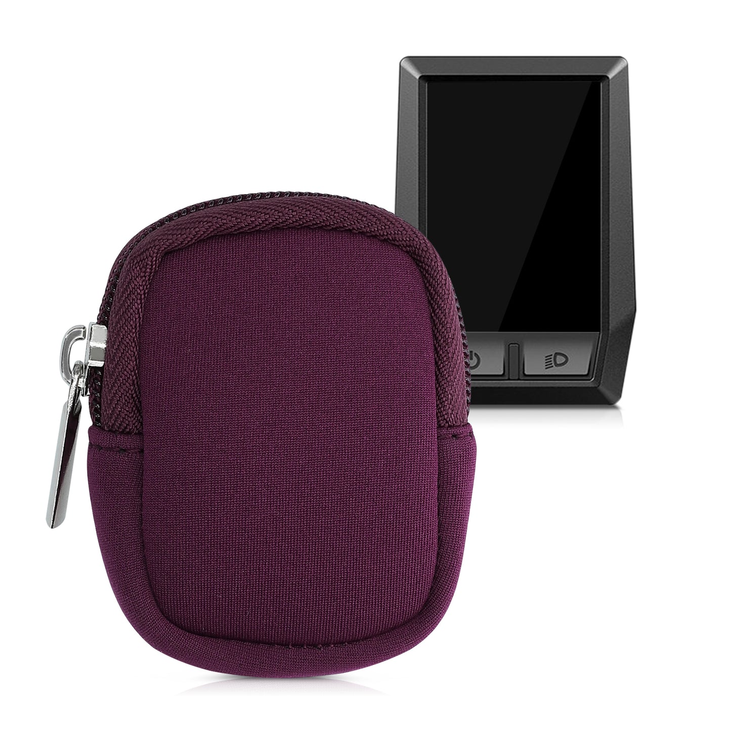 kwmobile Tasche kompatibel mit Bosch Kiox / Kiox 300 - E-Bike Computer Neopren Hülle - Schutztasche Brombeere Brombeere  