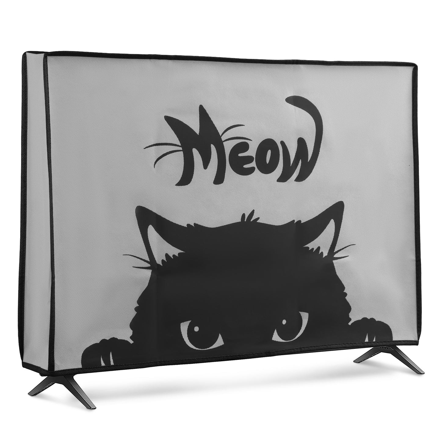 kwmobile 43" TV Abdeckung Indoor - Fernseher Hülle Bildschirmschutz Abdeckung - TV Bildschirm Staubschutzhülle - Fernsehabdeckung - Grau Schwarz Grau  [dsg08]
