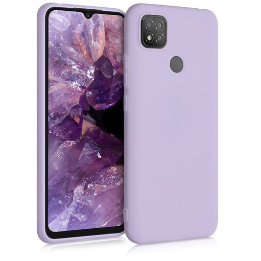 kwmobile Handyhülle für Xiaomi Redmi 9C Hülle - TPU Case - Kabelloses Laden - Schutzhülle Cover in Lavendel Lavendel  