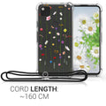 Google Pixel 4a Silikon Handykette Wilde Blumen