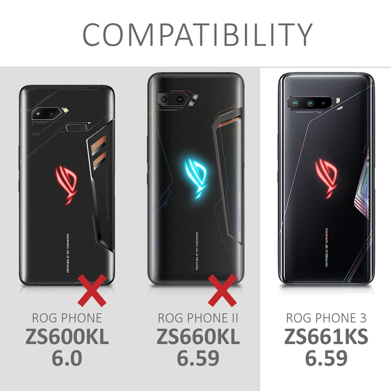 kwmobile Handyhülle für ASUS ROG Phone 3 (ZS661KS) Hülle - Kabelloses Laden - Schutzhülle Cover
