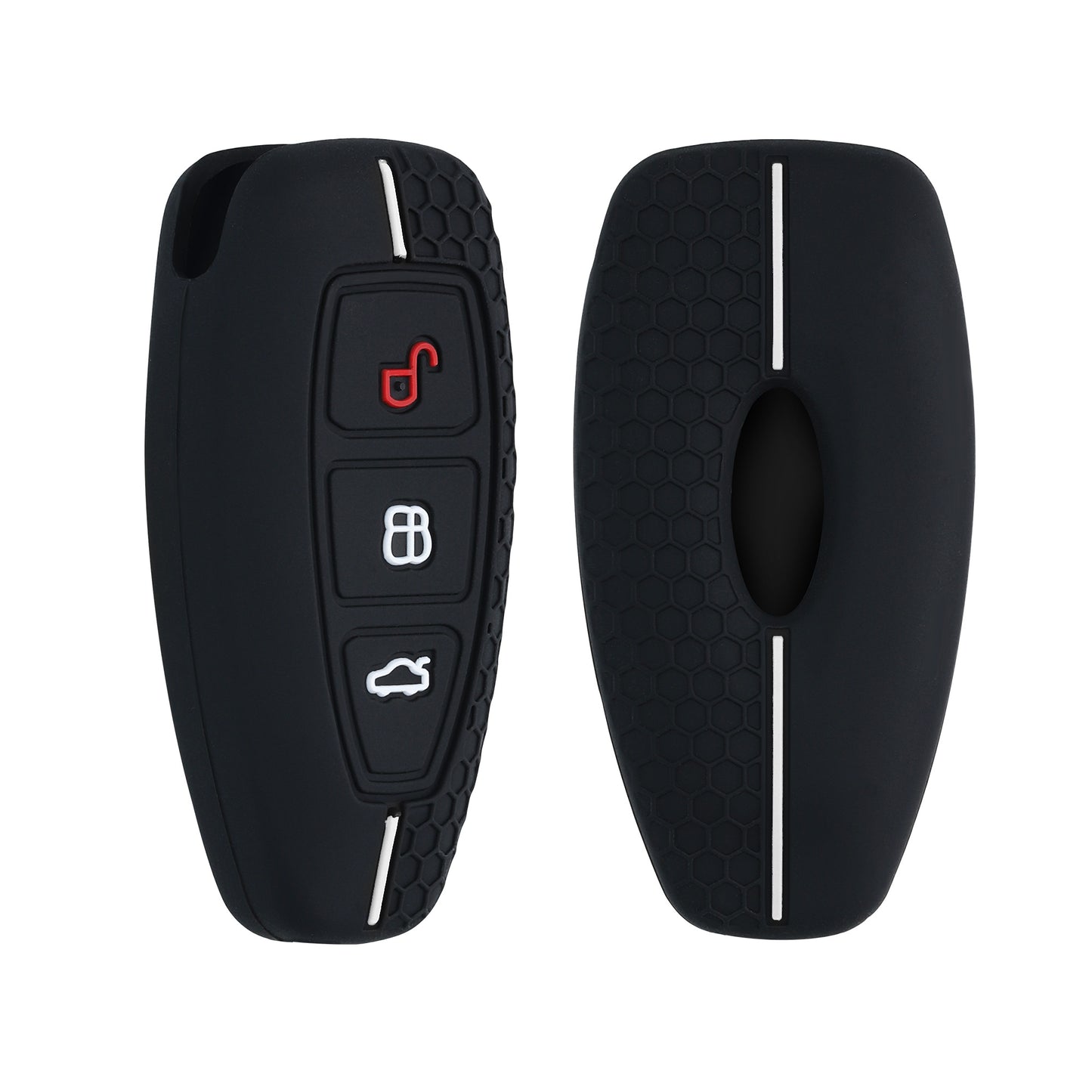 kwmobile Schlüsselhülle für Ford 3-Tasten Autoschlüssel Keyless Go Hülle - Autoschlüssel Schlüssel Hülle
