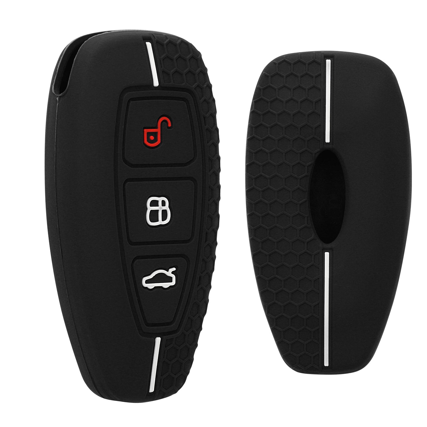 kwmobile Schlüsselhülle für Ford 3-Tasten Autoschlüssel Keyless Go Hülle - Autoschlüssel Schlüssel Hülle