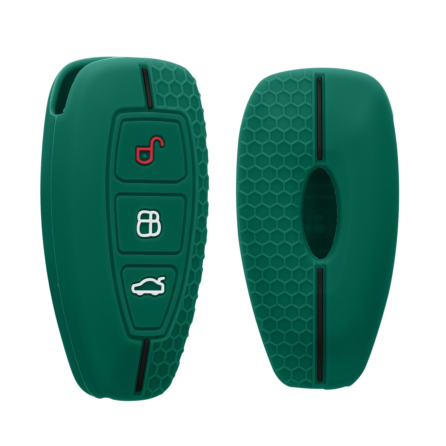 kwmobile Schlüsselhülle für Ford 3-Tasten Autoschlüssel Keyless Go Hülle - Autoschlüssel Schlüssel Hülle