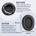 kwmobile Ohr Polster für Kingston HyperX Cloud II / Cloud III / III S / 3S - Ersatz Ohrpolster - Kopfhörer Ersatzteile - Kopfhörer Ersatzpolster für Over Ear Headphones