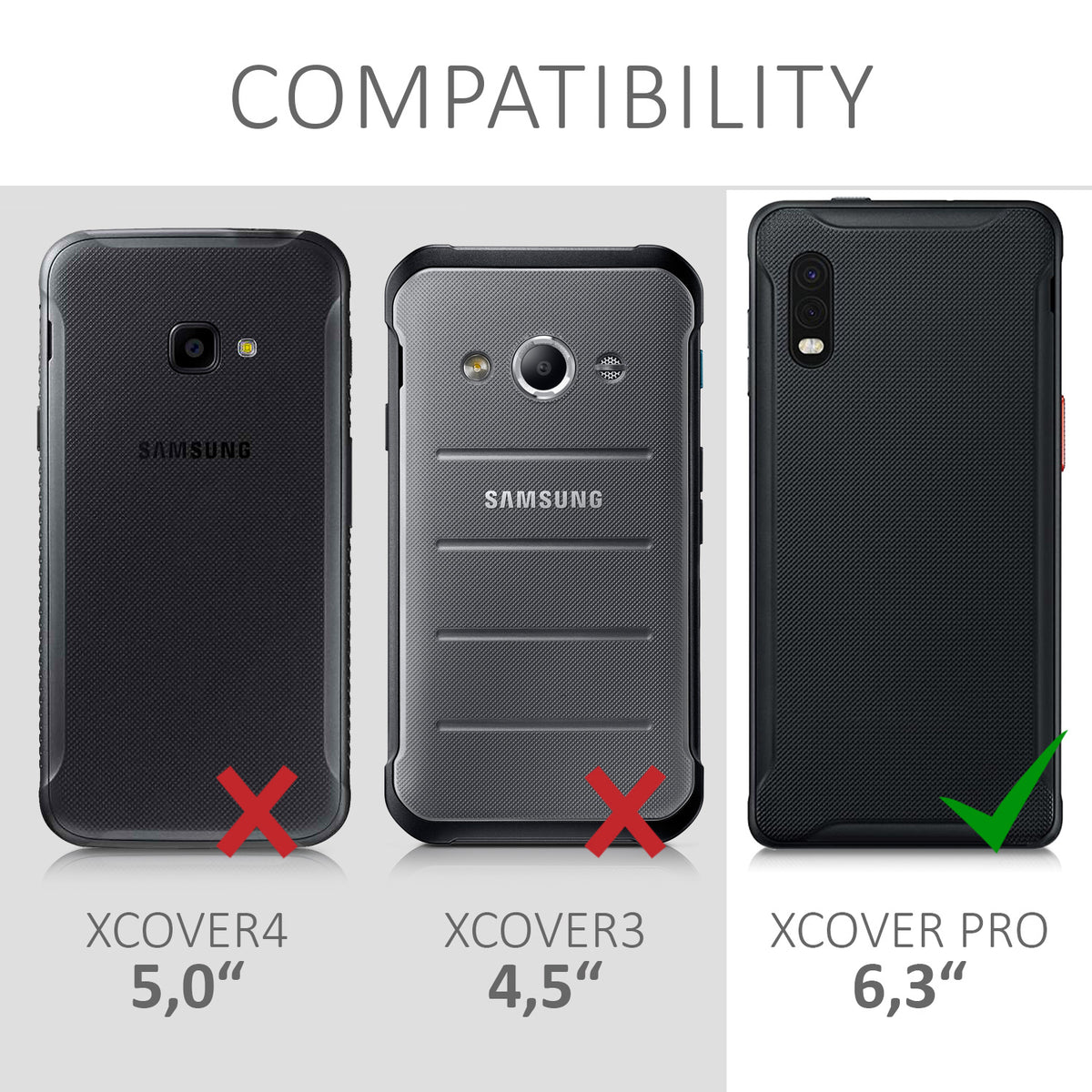 Samsung Galaxy Xcover Pro Handyhülle mit Kartenfach