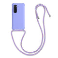 kwmobile Necklace Case kompatibel mit Xiaomi Mi Note 10 Lite Hülle - Cover mit Kordel zum Umhängen - Silikon Schutzhülle Lavendel Lavendel  