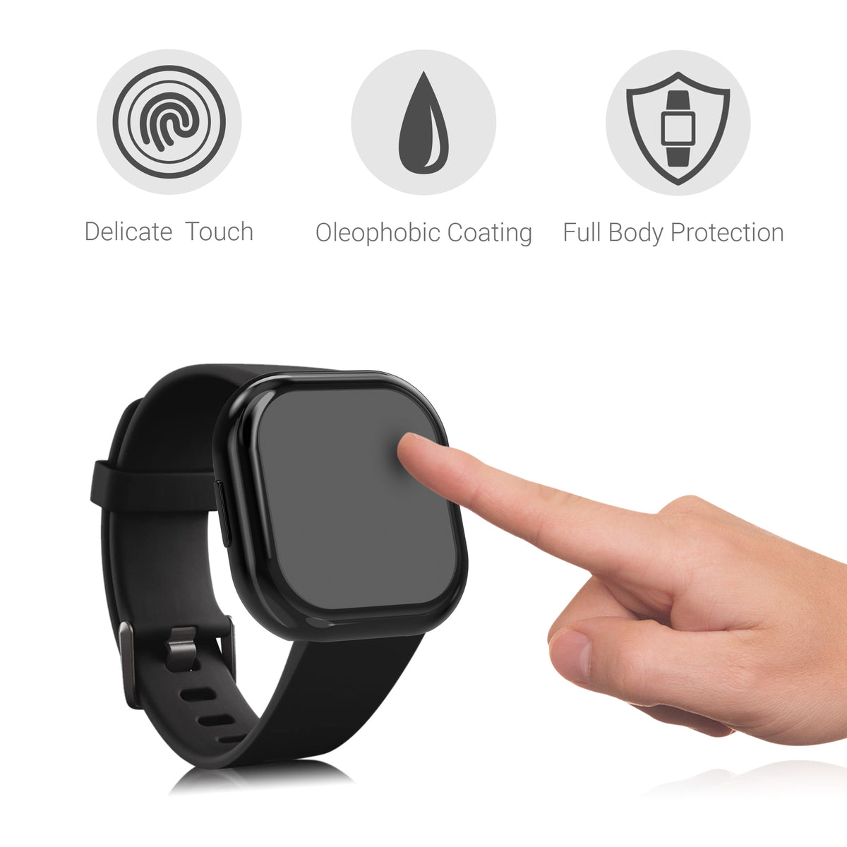 Fitbit Versa 3 / Sense Fullbody Display Hülle