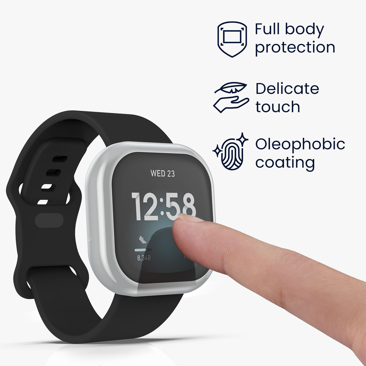 Fitbit Versa 3 / Sense Fullbody Display Hülle