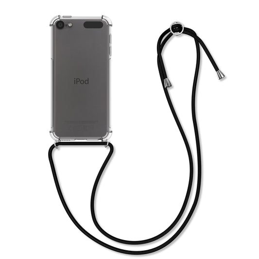kwmobile Hülle kompatibel mit Apple iPod Touch 6G / 7G (6. und 7.Generation) - mit Kordel zum Umhängen - Silikon Schutzhülle