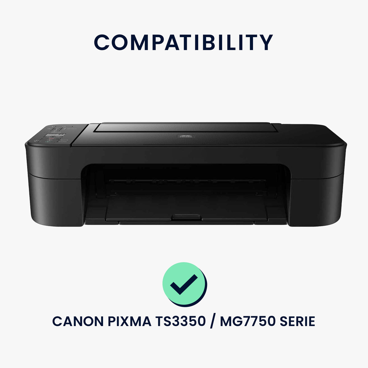 Canon Pixma TS3350 / MG7750 Serie Staubschutzhülle Stoff Dunkelgrau