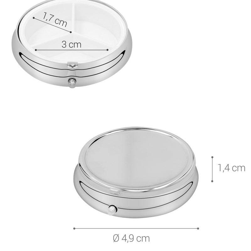 Pillendose mit 3 Fächern