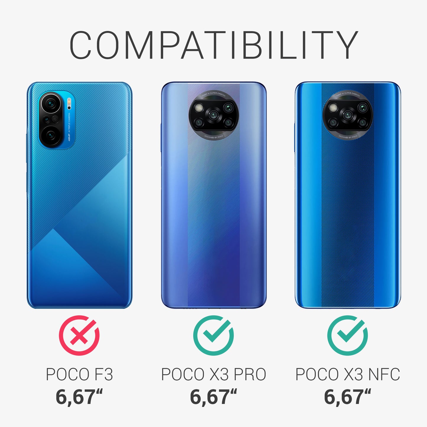 Xiaomi Poco X3 NFC / Poco X3 Pro Handyhülle Silikon Matt