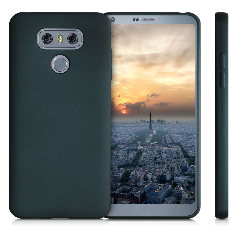 kwmobile Handyhülle für LG G6 Hülle - Silikon Case metallisch schimmernd - Schutzhülle Cover
