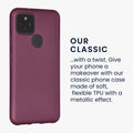 kwmobile Handyhülle für Google Pixel 5 Hülle - Silikon Case metallisch schimmernd - Schutzhülle Cover