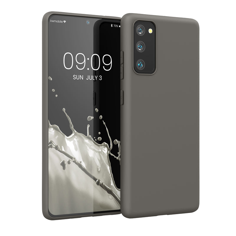 kwmobile Handyhülle für Samsung Galaxy S20 FE Hülle - TPU Case - Kabelloses Laden - Schutzhülle Cover in Stone Dust Stone Dust  