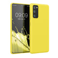 kwmobile Handyhülle für Samsung Galaxy S20 FE Hülle - TPU Case - Kabelloses Laden - Schutzhülle Cover in Strahlend Gelb Strahlend Gelb  