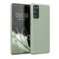 kwmobile Handyhülle für Samsung Galaxy S20 FE Hülle - TPU Case - Kabelloses Laden - Schutzhülle Cover in Graugrün Graugrün  