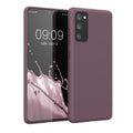 kwmobile Handyhülle für Samsung Galaxy S20 FE Hülle - TPU Case - Kabelloses Laden - Schutzhülle Cover in Grape Grape  