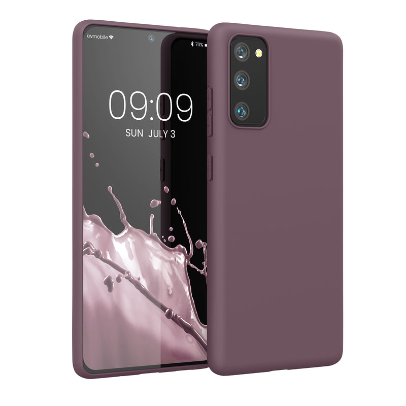 kwmobile Handyhülle für Samsung Galaxy S20 FE Hülle - TPU Case - Kabelloses Laden - Schutzhülle Cover in Grape Grape  