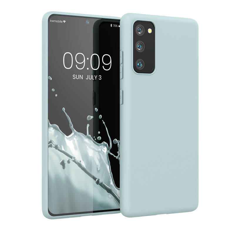 kwmobile Handyhülle für Samsung Galaxy S20 FE Hülle - TPU Case - Kabelloses Laden - Schutzhülle Cover in Cool Mint Cool Mint  