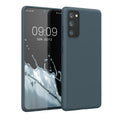 kwmobile Hülle kompatibel mit Samsung Galaxy S20 FE Hülle - weiches TPU Silikon Case - Cover geeignet für kabelloses Laden - Dunkler Schiefer Dunkler Schiefer  
