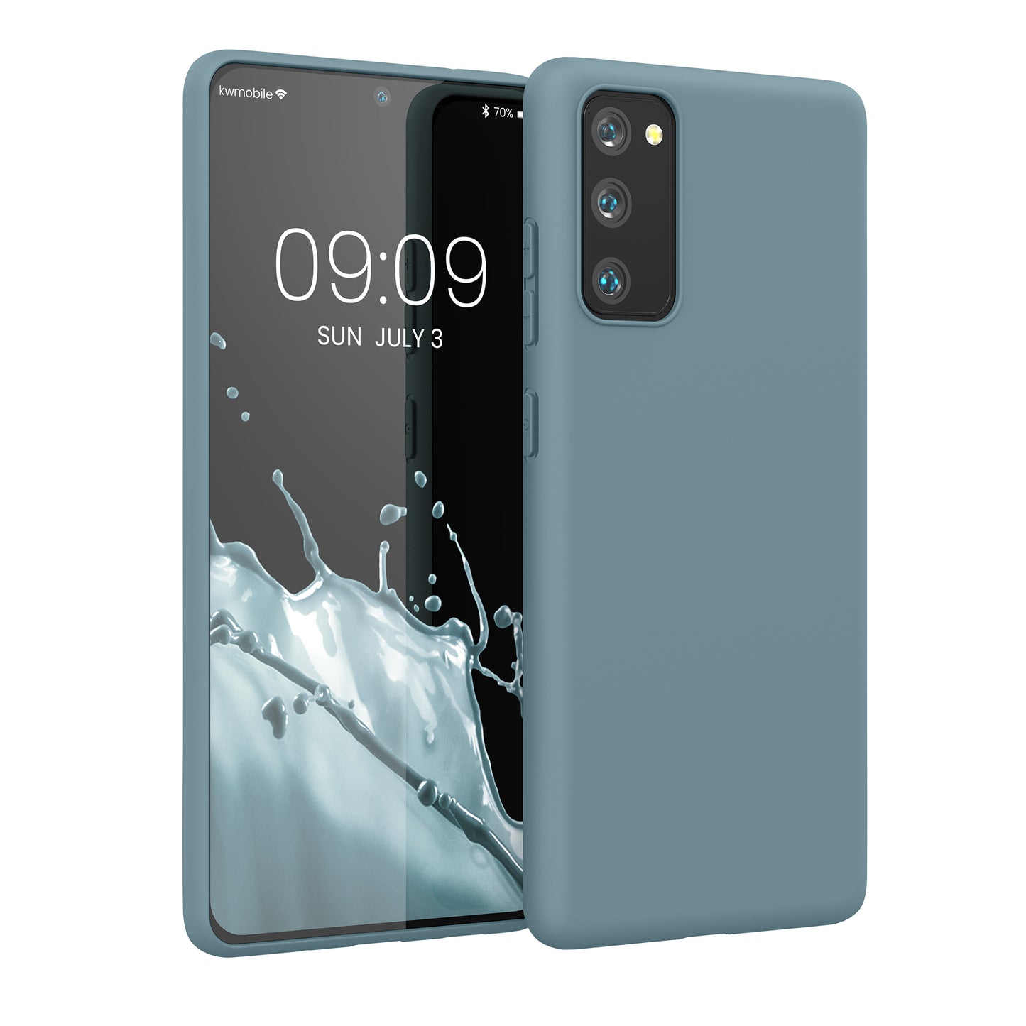 kwmobile Handyhülle für Samsung Galaxy S20 FE Hülle - TPU Case - Kabelloses Laden - Schutzhülle Cover in Arctic Night Arctic Night  
