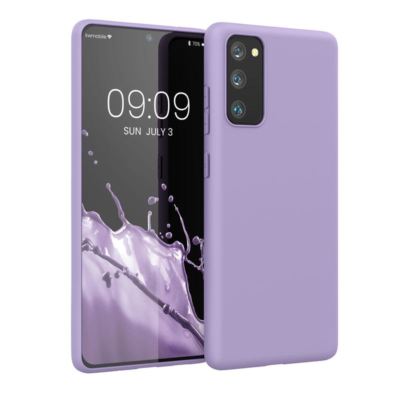 kwmobile Handyhülle für Samsung Galaxy S20 FE Hülle - TPU Case - Kabelloses Laden - Schutzhülle Cover in Veilchen Lila Veilchen Lila  