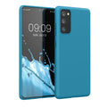 kwmobile Handyhülle für Samsung Galaxy S20 FE Hülle - TPU Case - Kabelloses Laden - Schutzhülle Cover in Karibikblau Karibikblau  