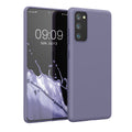 kwmobile Handyhülle für Samsung Galaxy S20 FE Hülle - TPU Case - Kabelloses Laden - Schutzhülle Cover in Soft Blue Lavender Soft Blue Lavender  