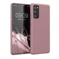 kwmobile Handyhülle für Samsung Galaxy S20 FE Hülle - TPU Case - Kabelloses Laden - Schutzhülle Cover in Altrosa matt Altrosa matt  