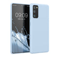 kwmobile Handyhülle für Samsung Galaxy S20 FE Hülle - TPU Case - Kabelloses Laden - Schutzhülle Cover in Hellblau Hellblau  