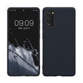 kwmobile Handyhülle für Samsung Galaxy S20 FE Hülle - TPU Case - Kabelloses Laden - Schutzhülle Cover in Dunkelblau Dunkelblau  