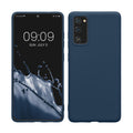 kwmobile Handyhülle für Samsung Galaxy S20 FE Hülle - TPU Case - Kabelloses Laden - Schutzhülle Cover in Marineblau Marineblau  