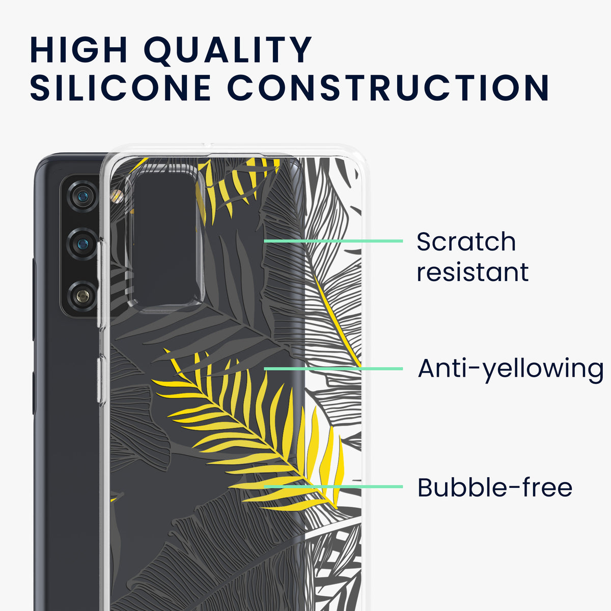 Samsung Galaxy S20 FE transparente Silikon Handyhülle