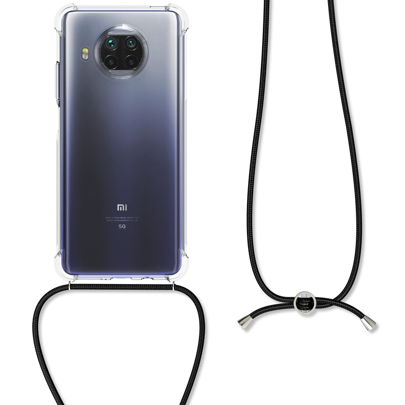 kwmobile Necklace Case kompatibel mit Xiaomi Mi 10T Lite Hülle - Silikon Cover mit Handykette - Band Handyhülle