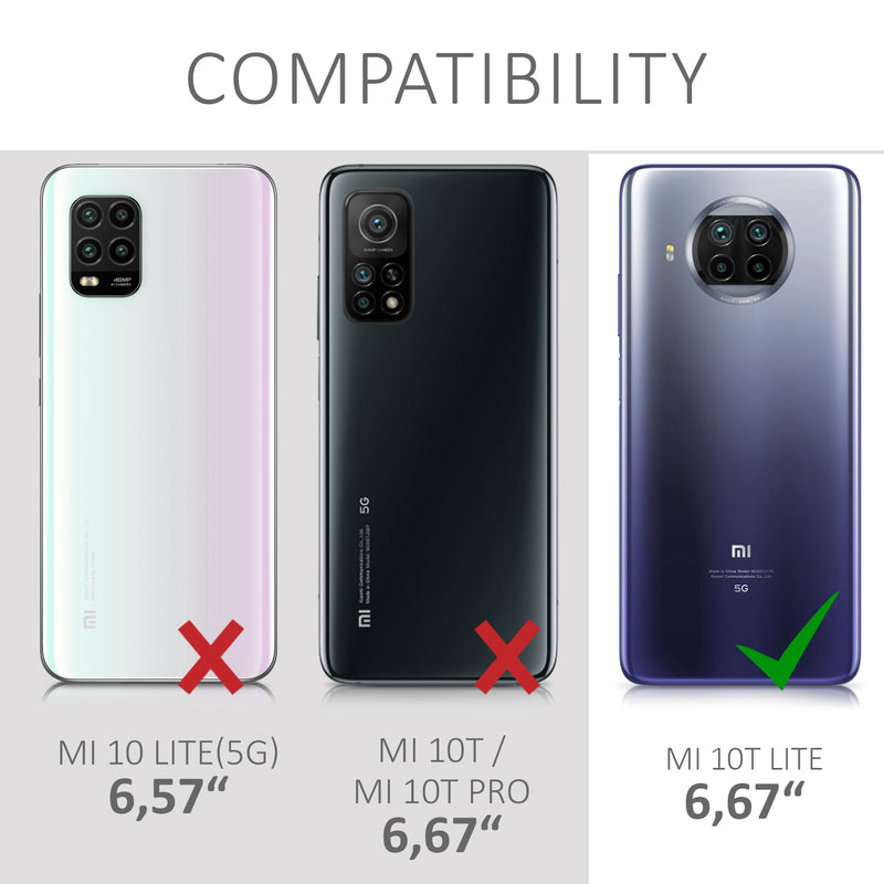 kwmobile Handyhülle für Xiaomi Mi 10T Lite Hülle - Silikon Case - Schutzhülle Cover