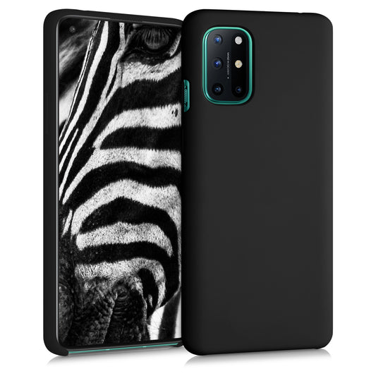 kwmobile Handyhülle für OnePlus 8T Hülle - Case Silikon - Kabelloses Laden - Schutzhülle Cover in Schwarz Schwarz  