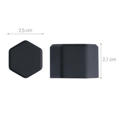 kwmobile 20x Abdeckung für 21 mm Radmuttern Auto Rad Schraube - Radschrauben Cover - Mutter Kappen - Sonstiges