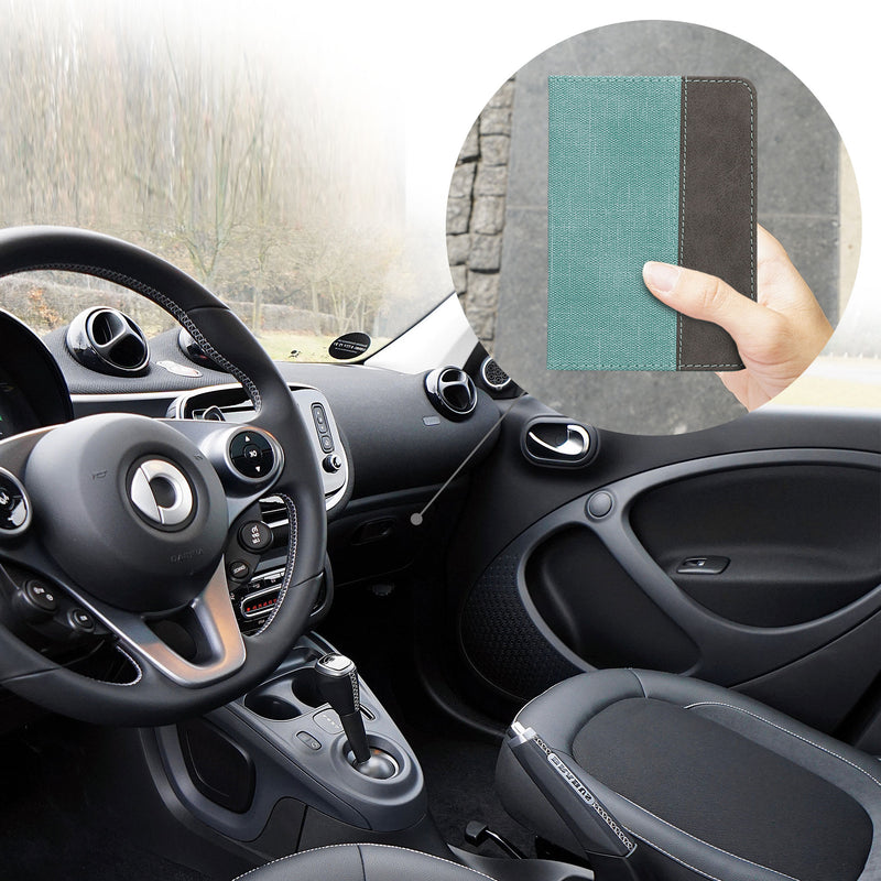 Fahrzeugschein Hülle mit Kartenfächern aus Kunstleder in Wildlederoptik