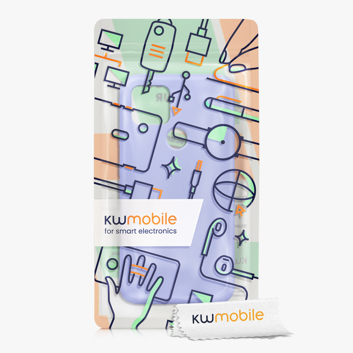 kwmobile Hülle kompatibel mit Google Pixel 5 Hülle - gummierte Silikon Handyhülle - Schutzhülle für kabelloses Laden - Case